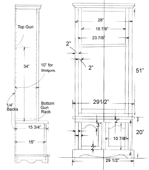 How to Build Gun Cabinet Build Plans PDF Plans