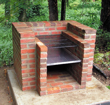 Outdoor Brick BBQ Pits