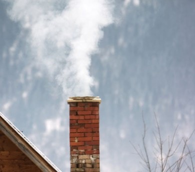 Brick chimney