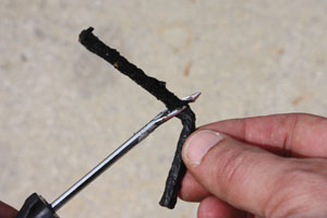 flat tire repair plug or patch