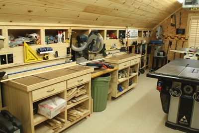 Adding Storage options to your bench or its surroundings will help 