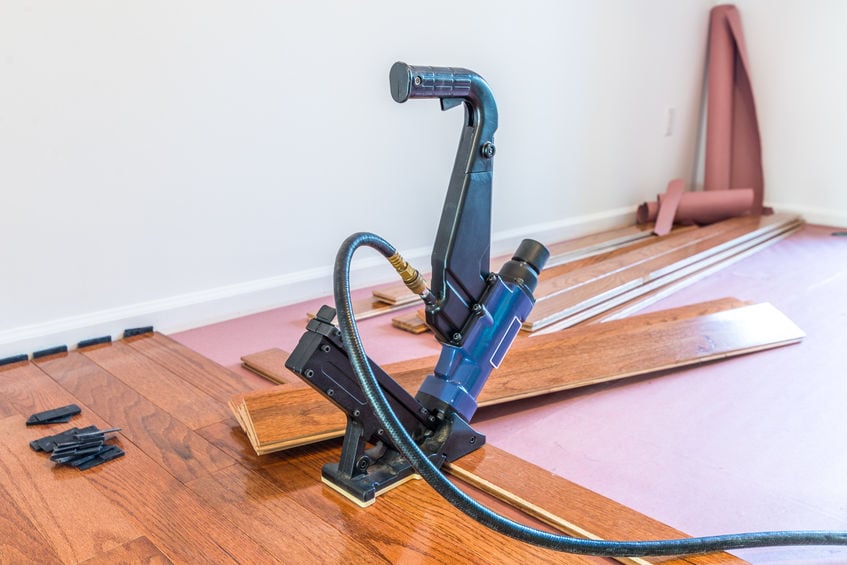 Repairing Hardwood Floors, How Far Apart To Staple Hardwood Flooring