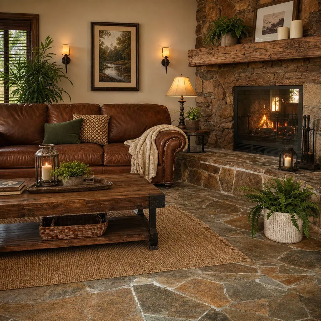 Stone interior floor