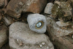 Lighting products can be “fun”, including this “rock” light that blends naturally into the landscape.