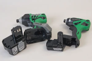 Hitachi offers impact drivers in two sizes, 14.4V and 10.8V.