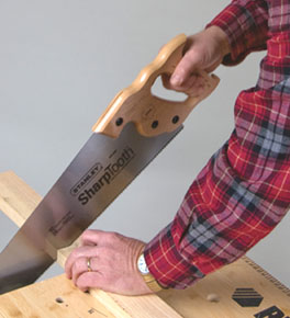 Continue cutting at a 45-degree angle, keeping the strokes as straight as possible.
