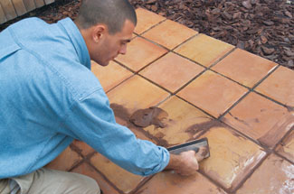 outdoor tiles over concrete