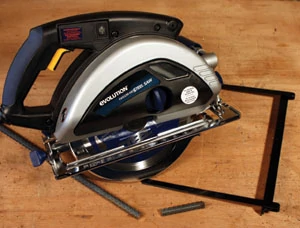 The Rage multipurpose saw cuts wood, steel and aluminum with the same blade.