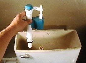 The One2Flush water-saving fill valve was used as the replacement.
