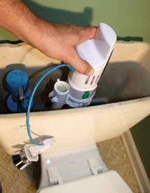 The HydroRight valve simply slips right over the existing overflow tube of the old flush valve, replacing the flapper.