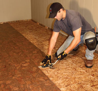 Installing A Insulated Basement Floor, How To Lay Flooring In A Basement