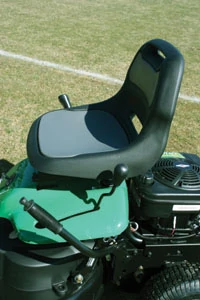 Mower controls are kept to a minimum for homeowner-friendly simplicity.