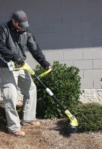Ryobi's One+ lineup includes four new 18-volt lawn tools, including a cordless string trimmer.