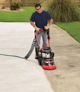 The Homelite EZ Clean pressure-washing system takes the hassle out of cleaning large surface areas.