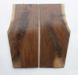 This beautiful matched walnut comes from a discarded tree top.