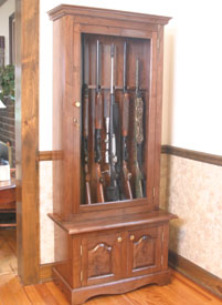 The author constructed a walnut gun case entirely from discarded trees.