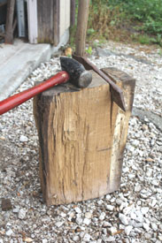 The old-fashioned way of getting small pieces was often using a maul of froe to split log sections. Then, shape the surfaces with a hand plane.