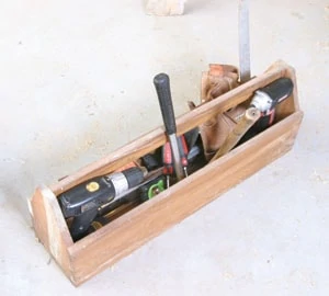 Hand-tool storage for homeowners can be as simple as a tool box set in a garage corner.