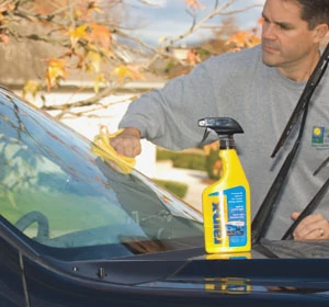 Applying Rain-X is a wax-on/wax-off type of operation. The window treatment also aids in removing ice, mud and bugs.