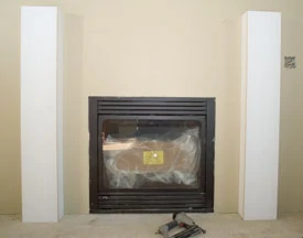 Mantel with both side legs in place.