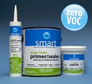 With no harmful, irritating fumes, SMART Elastomeric Caulk & Sealant from Gardner-Gibson is a premium zero-VOC caulk that is ideal for occupied spaces. It promotes cleaner air for all; especially seniors, children and allergy and asthma sufferers. It’s compatible with all latex and acrylic paints and cures quickly to speed topcoating.