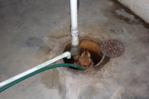 In many instances a sump pump may also be needed.