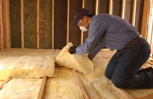 Fiberglass is inexpensive and easy to install, making it the most popular type of insulation for builders and homeowners. Attics should have a minimum of 12” of fiberglass insulation. (Photo courtesy Certainteed)