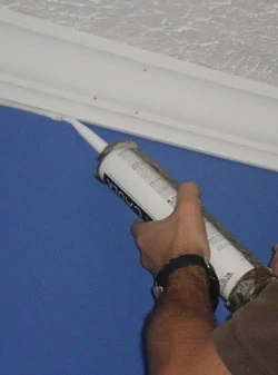 Seal the joints with paintable caulk