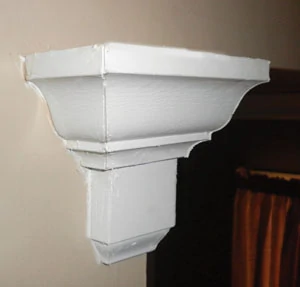 To terminate a run of moulding