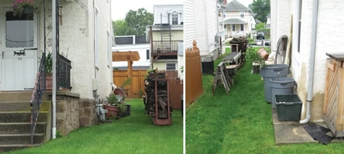The neglected side-yard