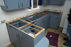 Reconfiguring Kitchen Cabinets To Install A Dishwasher Extreme