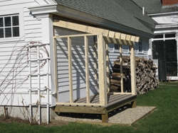 Building a Wood Storage Shed - Extreme How To diagram of steps porch 