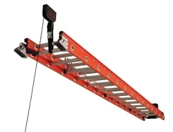 The new Racor Ladder Lift is an easy way to store any ladder overhead and free up garage space. 