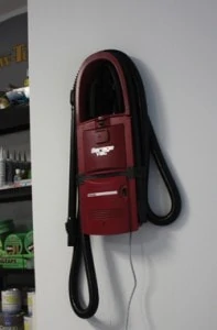 The wall-mounted GarageVac saves floor space and keeps the vacuum tools at your fingertips. A simple fastening template is included with the instruction manual to help mount it to the wall. 