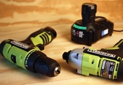 The lithium-ion batteries that come with most of the newest drills and drivers can be charged in as little as 30 minutes and stay charged 5 times longer than NiCad batteries. 