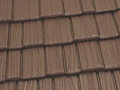 Metal roofs are available in a wide array of colors, from bright red and forest green to solid copper and aged bronze (shown).