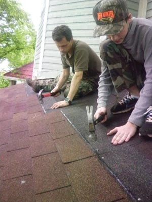 Re-shingling an existing roof is the easiest method of installation for a DIY homeowner.