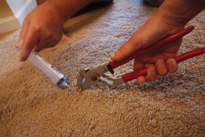 Removing floor glue