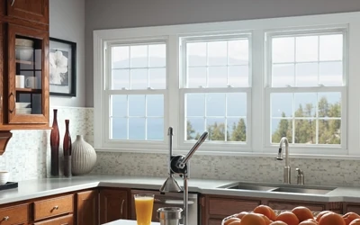 Double hung windows allow you to keep the bottom sash closed and open the top sash for ventilation in the home. (Photos courtesy Simonton Windows)
