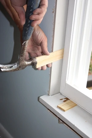 Leaving a little space around the window allows room for shims and insulation.