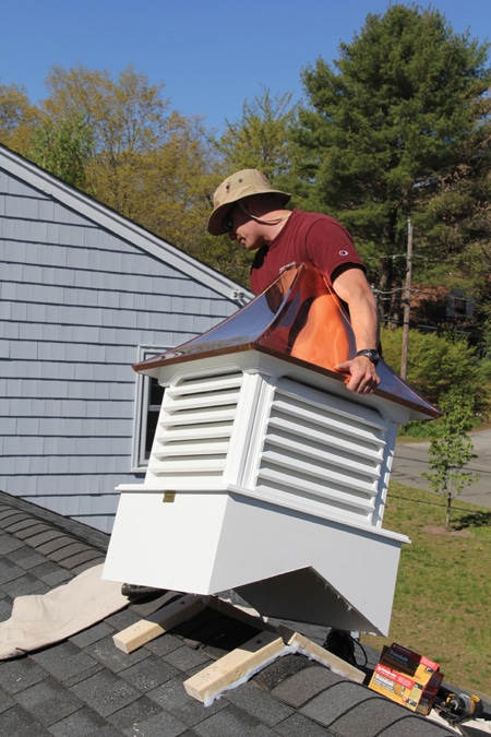 cupola install roof cupolas decorative installing shed barn garage plans weather diy exterior sheds installation steel attach weathervanes extremehowto aconcordcarpenter