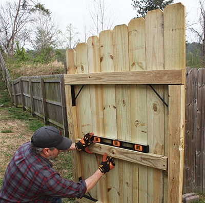 diy repairing fence gate