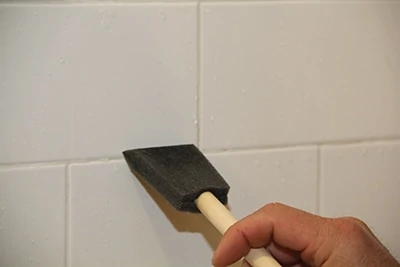 Apply Sealer to grout lines