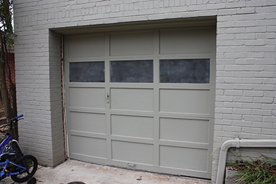 Replacing garage doors with french doors