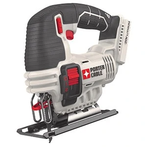 Porter-Cable's 20V MAX Cordless Jigsaw (PCC650B) offers three orbital settings, a variable speed trigger that goes from 0-2,500 strokes-per-minute (SPM), and a 3/4" stroke length for precise, clean, and accurate cuts. 