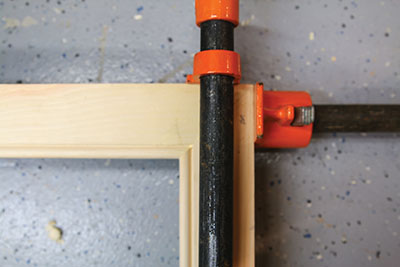 Glue and Clamp to create a very strong corner joint. Repeat for each corner. 