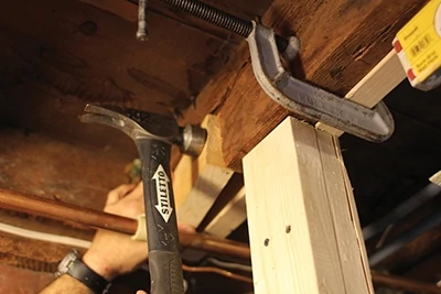 Clamp the joists
