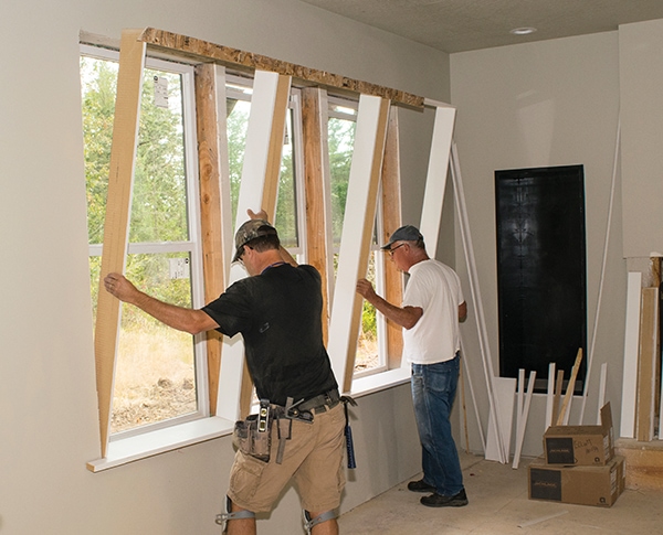 Triple Window Trim Out Extreme How To - How To Frame A Wall With Multiple Windows