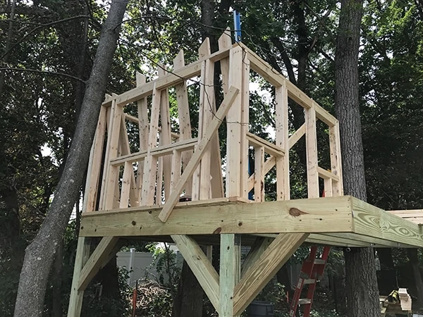 How To Attach A Treehouse Tree