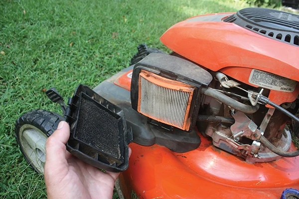 Lawnmower air filter